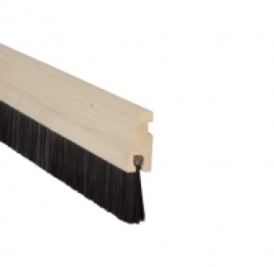 Wickes  Wickes 838mm Door Brush Draught Excluder - Wood