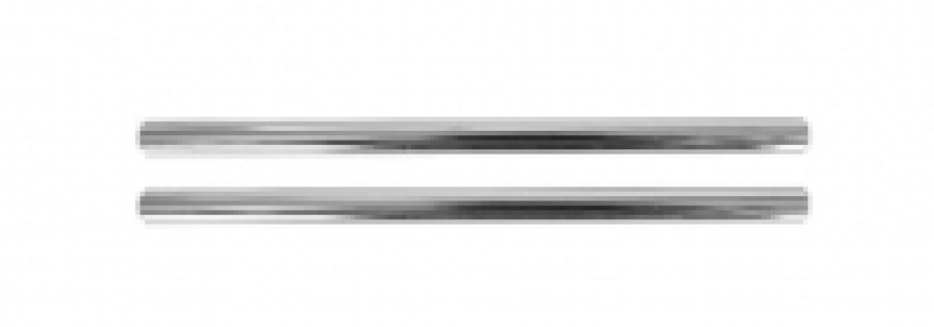 Wickes T Bar Door Handle - Polished Chrome 220mm Pack of 2