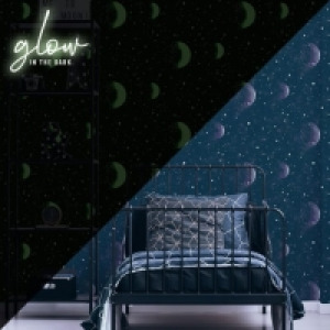 Superfresco Glow Planetarium Glow in the Dark Wallpaper 10m