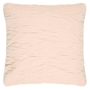 BMStores  Berkley Quilted Velvet Cushion - Blush