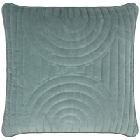 BMStores  Arlo Arches Quilted Velvet Cushion - Blue