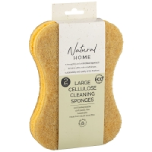 BMStores  Natural Home Large Cellulose Cleaning Sponges 2pk