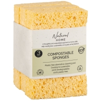 BMStores  Natural Home Compostable Sponges 3pk