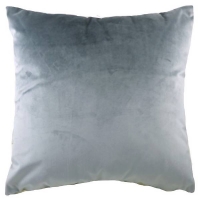 Homebase 50 X 50 X 15cm Opulent Velvet Cushion - Granite - 50x50cm