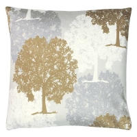 Homebase 100% Polyester Oak Tree Printed Cushion - 43x43cm