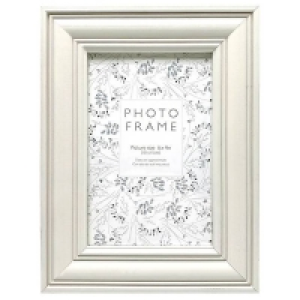 Homebase Wood Vintage Photo Frame 6x4 - Ivory