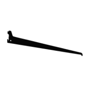 Homebase Steel Single Bracket - Black - 400mm