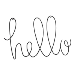 House Beautiful Wire Hello Sign £3.30