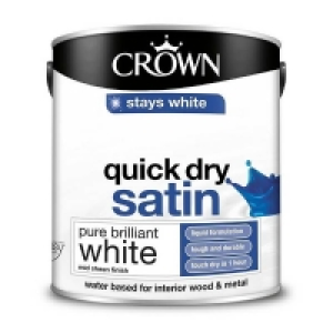 Homebase Crown Crown Breatheasy Pure Brilliant White - Quick Drying Satin P