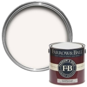 Homebase Water Based Farrow & Ball Estate Emulsion Paint All White - 2.5L