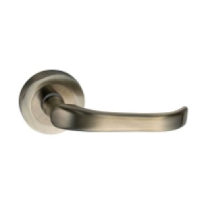 Homebase Zamack Sandleford Cavendish Lever On Rose Set - Antique Brass