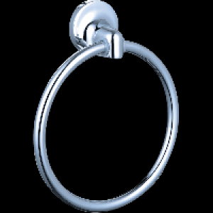 Homebase Zinc Serena Towel Ring