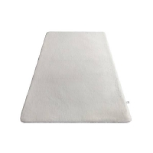 Homebase Polyester Luxury Soft Faux Fur Rug - 120x170cm - Ivory