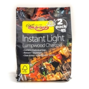 Homebase Charcoal Bar-Be-Quick FSC 2pk Instant Lighting Charcoal