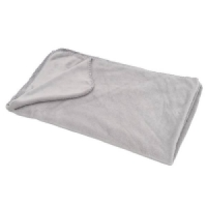 Homebase 100% Polyester Super Soft Throw - 125x150cm - Vapour