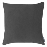 Homebase 45x45cm Country Living Velvet Linen Cushion - 45x45cm - Dark Grey