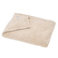 Homebase 100% Polyester Snuggle Fleece Throw - 130x180cm - Latte