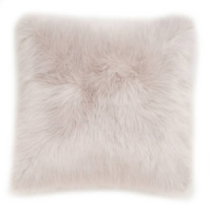 Faux Fur Cushion - 50cm - Silver £5.00