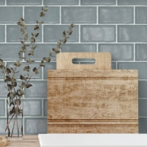 Country Living Artisan Stone Blue Ceramic Wall Tile - 75 x 1