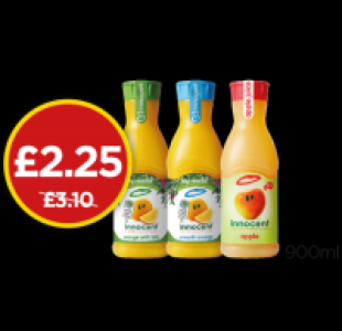 Innocent Orange Juice With Bits, Orange Juice Smooth, Apple