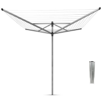 RobertDyas  Brabantia Lift-O-Matic 60m 4-Arm Rotary Airer with Ground Sp
