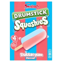 Iceland  Swizzels Drumstick Squashies Bubblegum Flavour 4 x 70ml (280