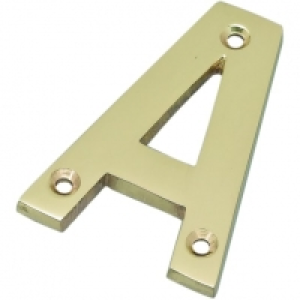 Wickes Door Letter A - Brass