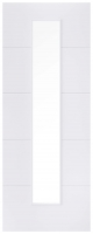 LPD Internal Santandor 1 Lite Primed White Solid Core Door -