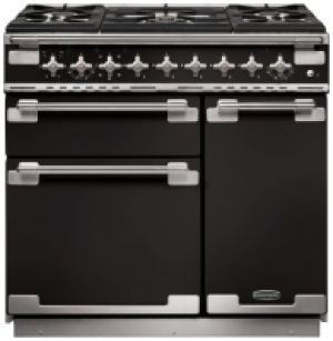 Rangemaster Elise 90cm Dual Fuel Range Cooker - Black