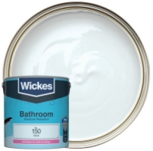 Wickes Cloud - No. 150 Bathroom Soft Sheen Emulsion Paint -
