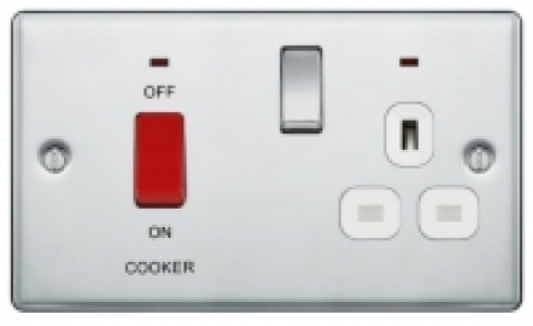BG 45 Amp Screwed Raised Plate Cooker Control Unit with Swit