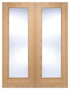 LPD Internal Vancouver Pair Pre-Finished Solid Oak Door - 12