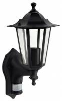 Wickes  Wickes Black PIR Lantern Wall Light - 60W