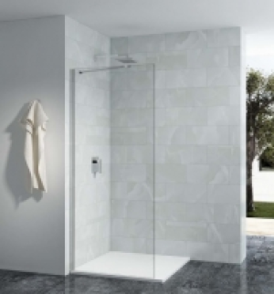 Wickes  Nexa By Merlyn 10mm Chrome Frameless Wet Room Shower Screen 