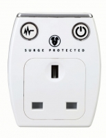 Wickes  Masterplug Single Socket Plug Adaptor with Surge Protection 