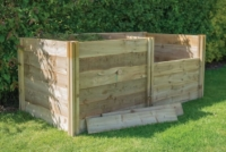 Forest Garden 3 x 3ft Slot Down Wooden Compost Bin Extension