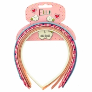 Ella Alice Bands 6pk - Pink