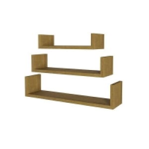 Flexi Storage Decorative Shelving Set Of 3 Floating Bookend  £5.50