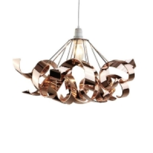 Sputnik Ribbon Easy Fit Pendant Light Shade - Chrome & Coppe £15.00