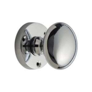 Homebase Zamack Homebuild Victorian Mortice Knob Set - Polished Chrome