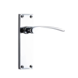 Homebase Zamack Sandleford Hartwell Latch Lever Set - Polished Chrome