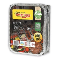 Homebase Aluminium, Fsc Charcoal, Steel Gril Bar-Be-Quick Instant Barbecue FSC (pack of 2)