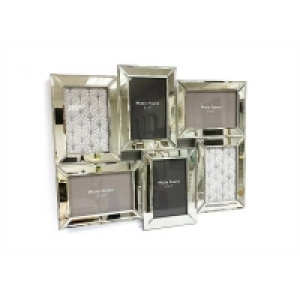 Wood Bevelled Mirror Multi Frame