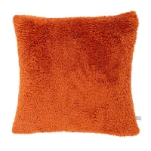 Cushion Cover: 100% Polyestercushio Snuggle Fleece Cushion - 50cm - Terracotta