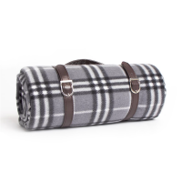 HomeBargains  The Outdoor Living Collection: Picnic Blanket - Grey Check