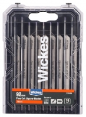 Wickes Universal Fine Cut Jigsaw Blade For Wood - Pack Of 10
