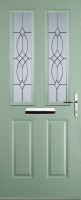 Wickes  Euramax 2 Panel 2 Square Left Hand Chartwell Green Composite