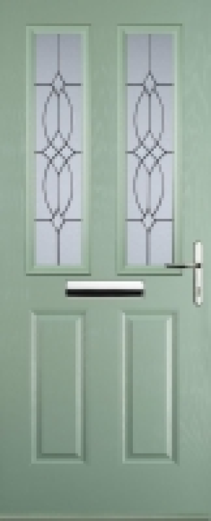Euramax 2 Panel 2 Square Left Hand Chartwell Green Composite