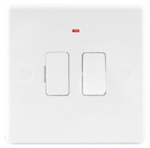 Wickes Fuse Spur Switch with Neon Slimline White £4.60