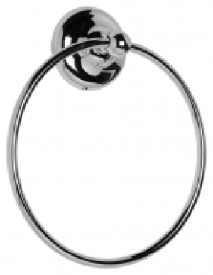 Wickes  Croydex Flexi-Fix Grosvenor Bathroom Towel Ring - Chrome